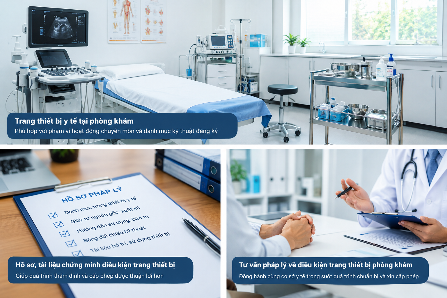 Trang thiết bị y tế tại phòng khám